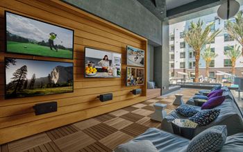 Spa retreat with day beds, soft seating and dining tables
